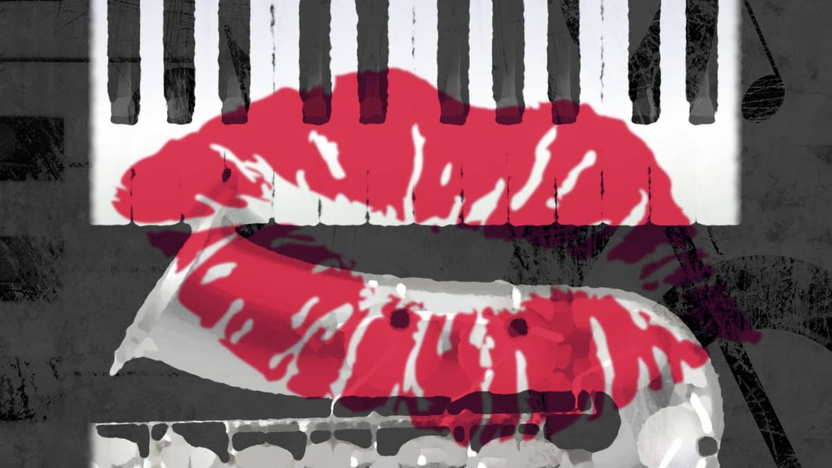 SAX KISSES PIANO Backdrop