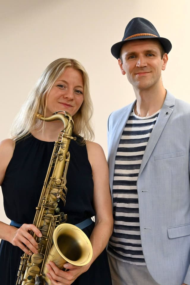 SAX KISSES PIANO Poster